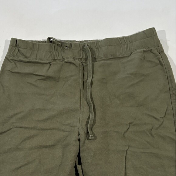 James Perse Womans Sweatpants Joggers Green French Terry WXAH1930CU Sz 3 L - Picture 3 of 11